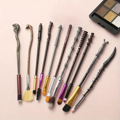 11PCS Wizard Wand Makeup Brushes Set Halloween Party Gift For Women