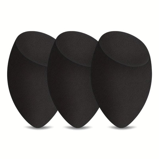 3pcs Olive Water Drop Shape Powder Puff Makeup Sponge