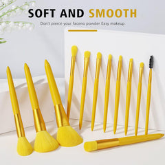 12 Candy Makeup Brush Set Professional Cosmetic Makeup Blush