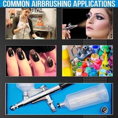 Dual Action Airbrush Set For Commercial Arts Illustrations