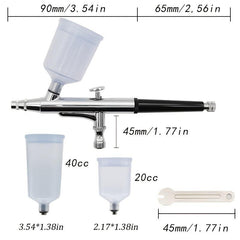 Dual Action Airbrush Set For Commercial Arts Illustrations