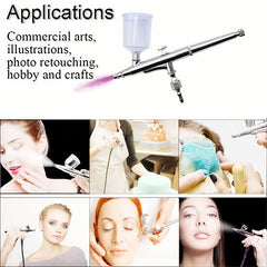 Dual Action Airbrush Set For Commercial Arts Illustrations