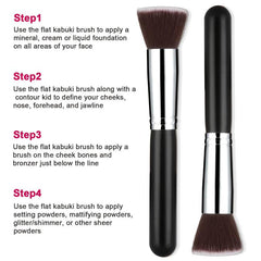 3pcs Powder Makeup Brush for Setting Powder Bronzer & Blush