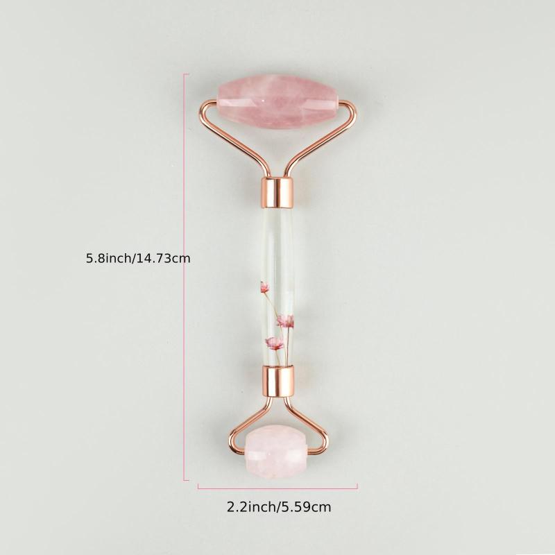Rose Quartz Facial Jade Roller for Smooth Skin