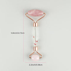Rose Quartz Facial Jade Roller for Smooth Skin