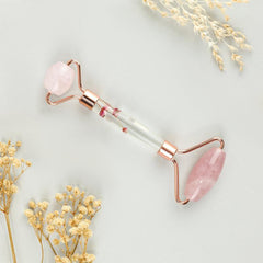 Rose Quartz Facial Jade Roller for Smooth Skin
