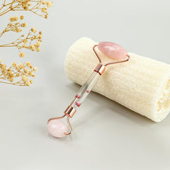Rose Quartz Facial Jade Roller for Smooth Skin