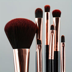 7 Pcs Makeup Brushes Set With Bag For Powder Foundation Eyebrows Face Lip Brushe