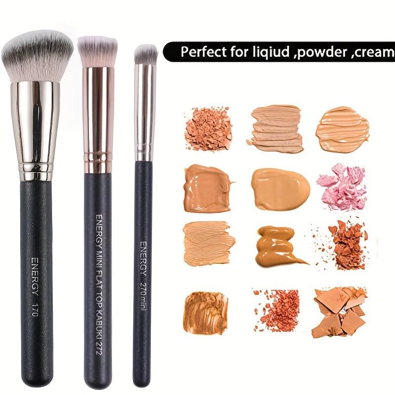 ENERGY Foundation Brush for Liquid Primers Powders Creams