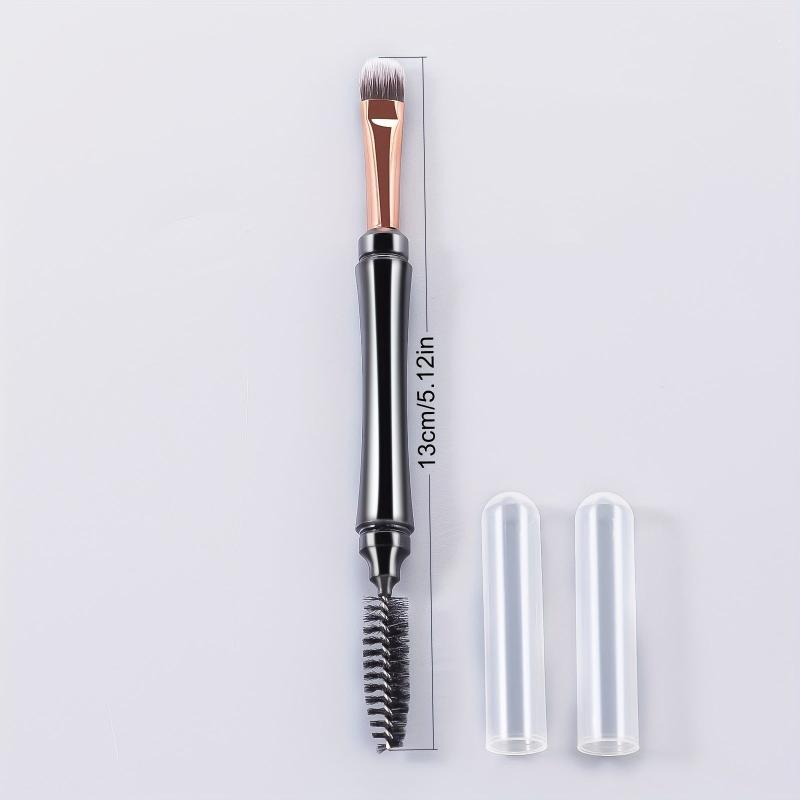 Double Ended Makeup Brush Eyelash Curler & Eyeshadow Brush