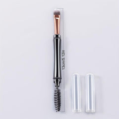 Double Ended Makeup Brush Eyelash Curler & Eyeshadow Brush