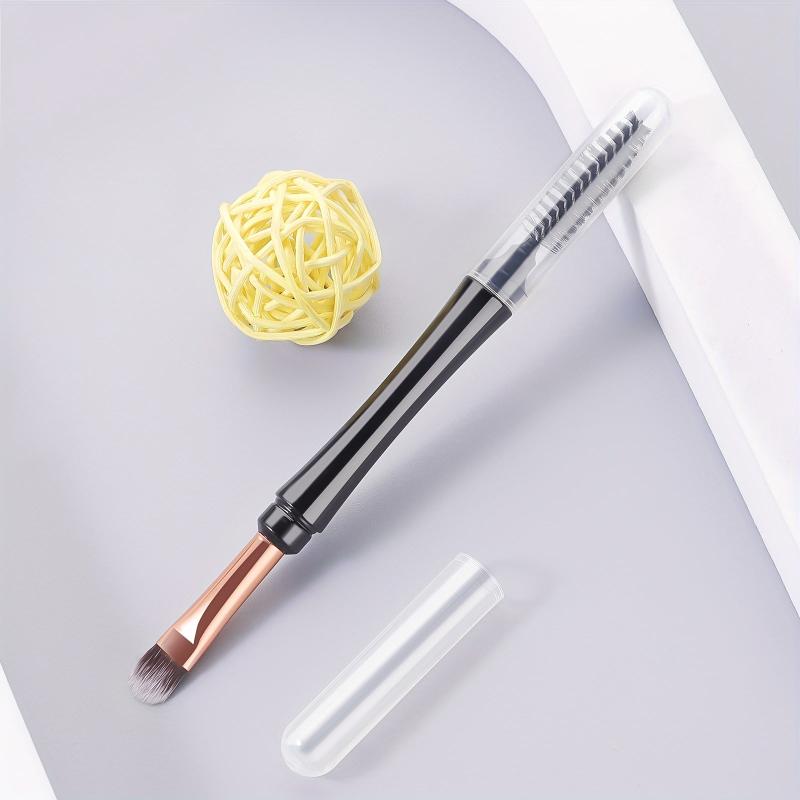 Double Ended Makeup Brush Eyelash Curler & Eyeshadow Brush