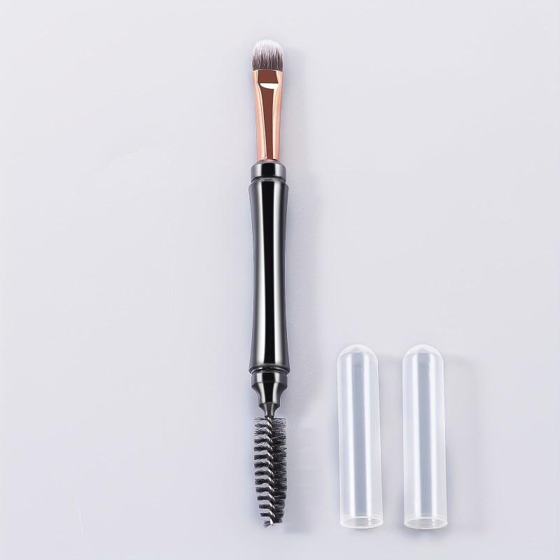 Double Ended Makeup Brush Eyelash Curler & Eyeshadow Brush