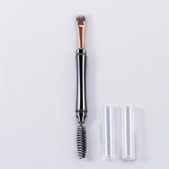 Double Ended Makeup Brush Eyelash Curler & Eyeshadow Brush