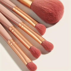 5pcs Makeup Brush Set with Mirror Portable Brushes Set for Travel