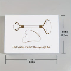 Jade Roller & Gua Sha Massager for Face Eyes Neck and Body