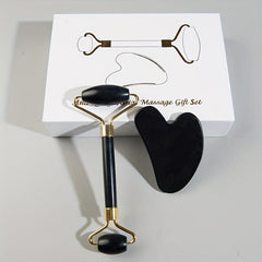 Jade Roller & Gua Sha Massager for Face Eyes Neck and Body