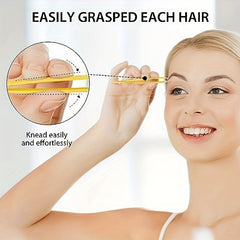 4pcs Stainless Steel Tweezers Set Precision For Ingrown Hair Removal