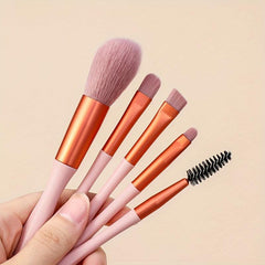 5pcs Makeup Brush Set With Portable Case