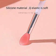 Silicone Lip Brush Portable Makeup Plate Small Lipstick Brush