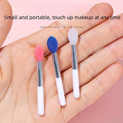 Silicone Lip Brush Portable Makeup Plate Small Lipstick Brush