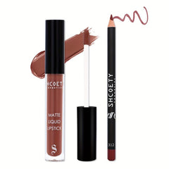 2-in-1 Lipliner & Lip Glaze Set Waterproof Sweat Resistant