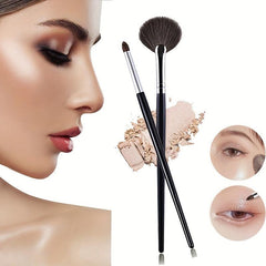Loose Powder Brush Makeup Blush Fan Shaped Highlighter Partial Face Powder