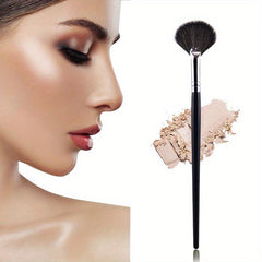 Loose Powder Brush Makeup Blush Fan Shaped Highlighter Partial Face Powder