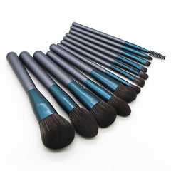 12pcs Grape Makeup Brush Set Soft Synthetic Hair