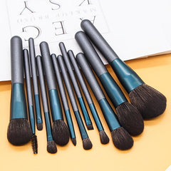 12pcs Grape Makeup Brush Set Soft Synthetic Hair