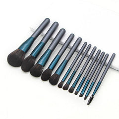 12pcs Grape Makeup Brush Set Soft Synthetic Hair