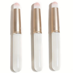 3pcs Round Head Lipstick Brushes With Cover