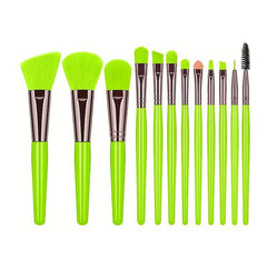 12pcs Makeup Brush Set Foundation Powder Eye Shadows Blush Brushes