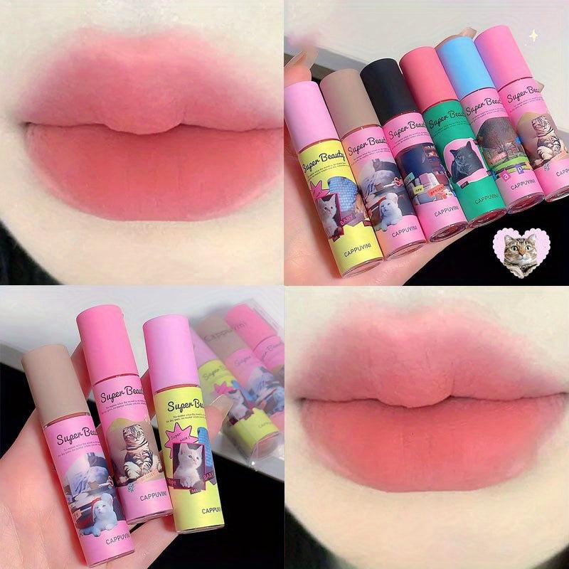 Cat Matte Lip Glaze Lip Mud Milk Pastry Lip Cream Lipstick