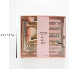 8pcs Makeup Brush Kit with Portable Bag for Eyeshadow Foundation Blush