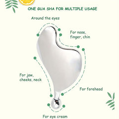 Gua Sha Tool for Chin Lift & Lymphatic Drainage