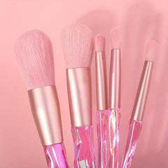 5pcs Makeup Brushes Kit Crystal Handle Set Professional