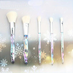 5pcs Makeup Brushes Kit Crystal Handle Set Professional