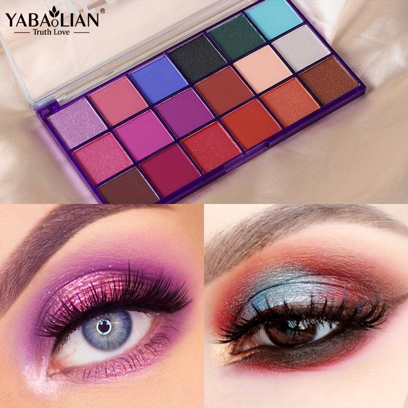 18 Colors Natural Nude Matte Shimmer Eyeshadow Palette Waterproof Smoky Makeup