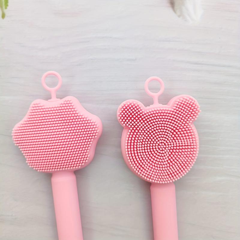 Soft Silicone Facial Cleansing Massage Brush for DIY Masks & Makeup