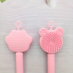 Soft Silicone Facial Cleansing Massage Brush for DIY Masks & Makeup