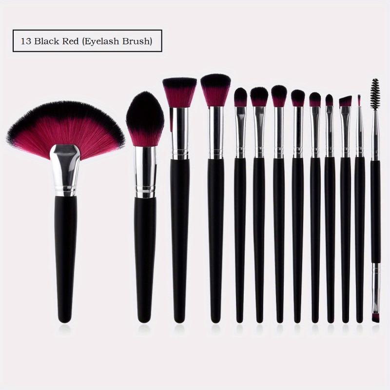 13pcs Makeup Brush Set with Wooden Handle and Nylon Hair for Makeup Starters