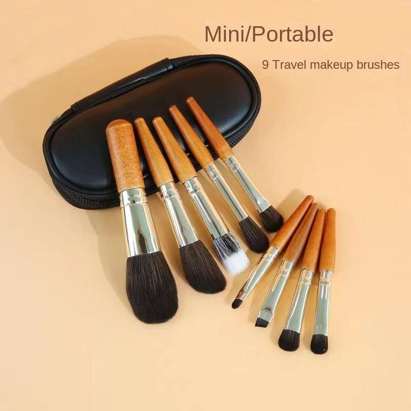 Mini 9 Makeup Brush Set Portable Travel Set Beginner Brush