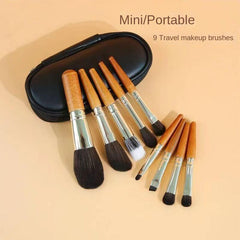 Mini 9 Makeup Brush Set Portable Travel Set Beginner Brush