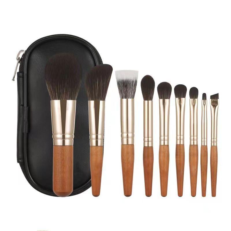 Mini 9 Makeup Brush Set Portable Travel Set Beginner Brush