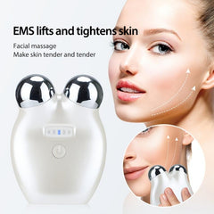 Microcurrent Facial Massager Beauty Instrument 5 Speed Roller Eye Massage