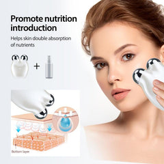 Microcurrent Facial Massager Beauty Instrument 5 Speed Roller Eye Massage