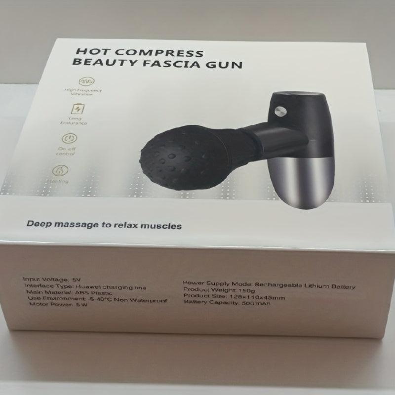 2-in-1 Massage Gun with Hot Compress - Deep Tissue Muscle Relief - Great Gift