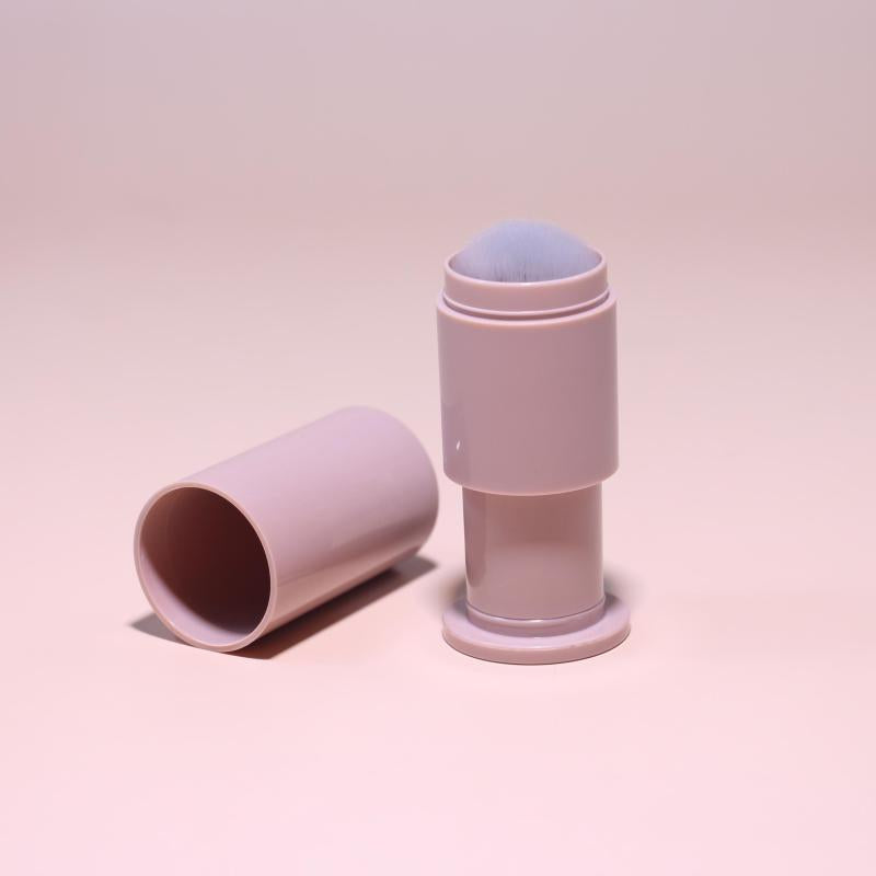 Retractable Kabuki Makeup Brush Portable Powder Brush with Cover