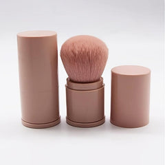 Retractable Kabuki Makeup Brush Portable Powder Brush with Cover